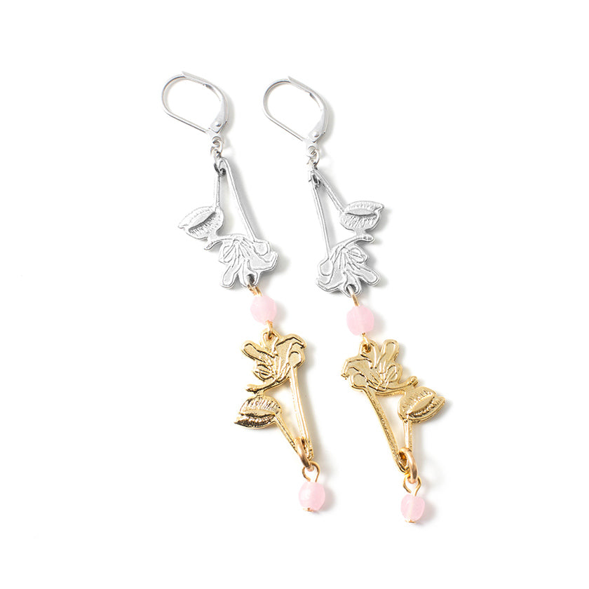 Boucles d'oreilles Myrtos Deux tons