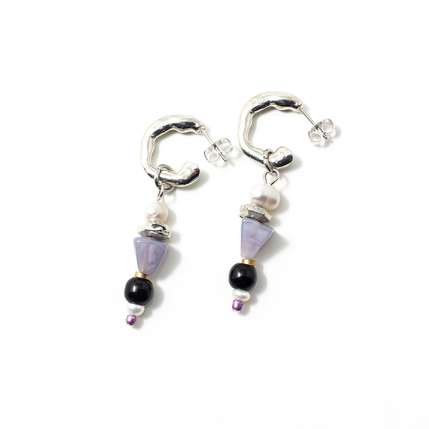 Mabe silver earrings
