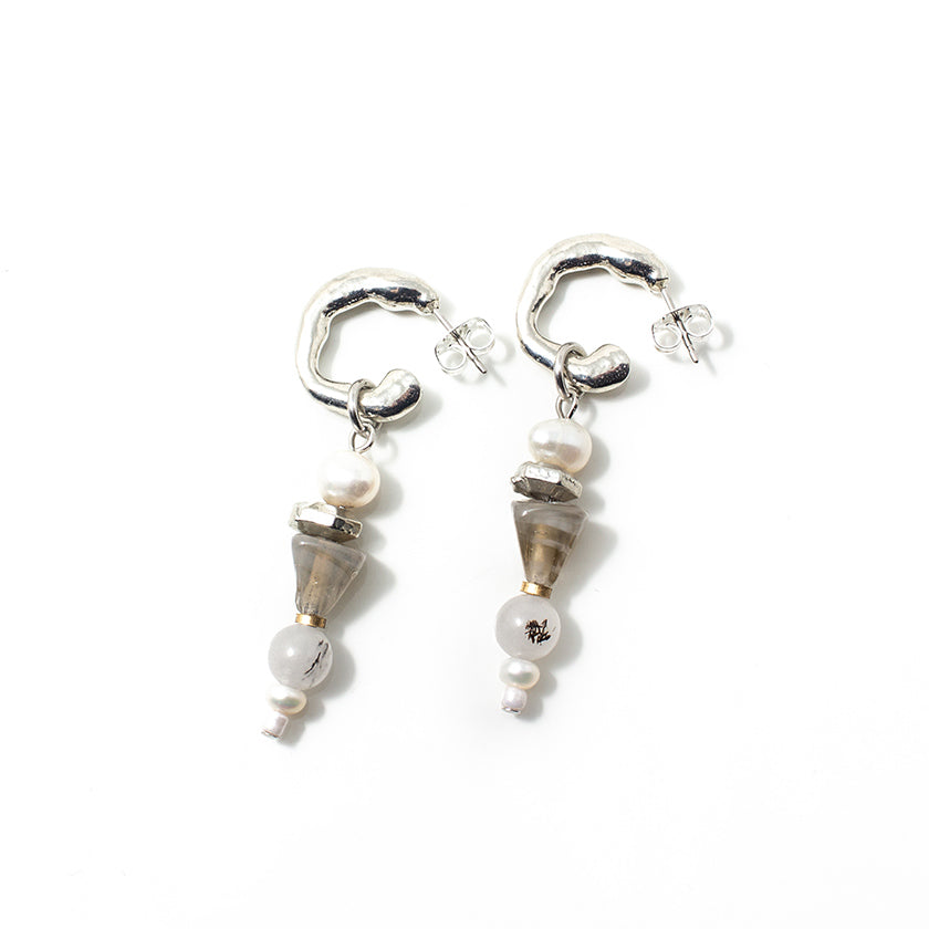Mabe silver earrings