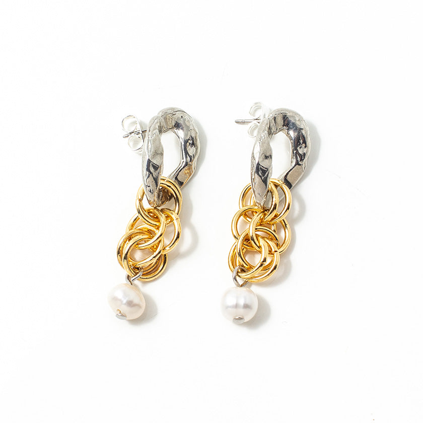 Leru two-tone earrings