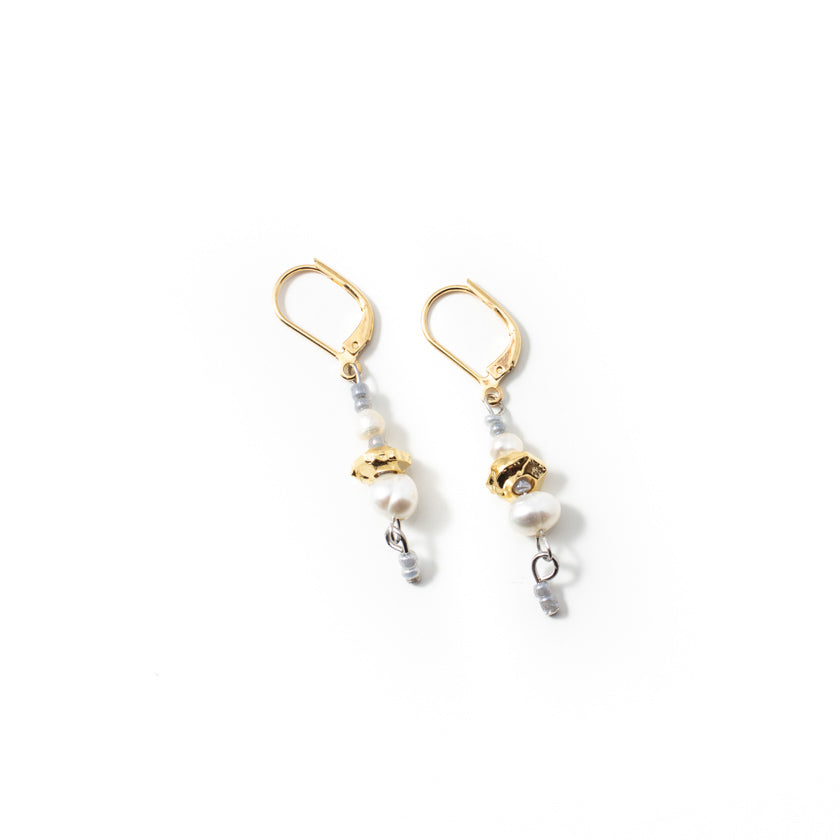 Boucles d'oreilles Dapi Deux tons