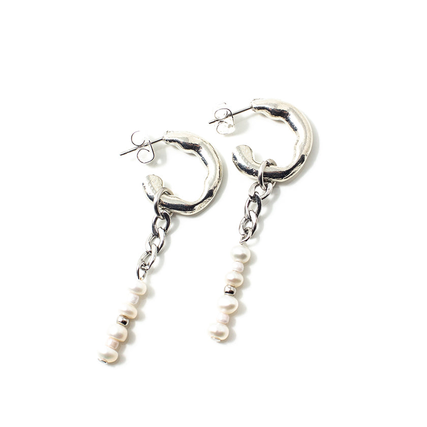 Boucles d'oreilles Lobir Argent