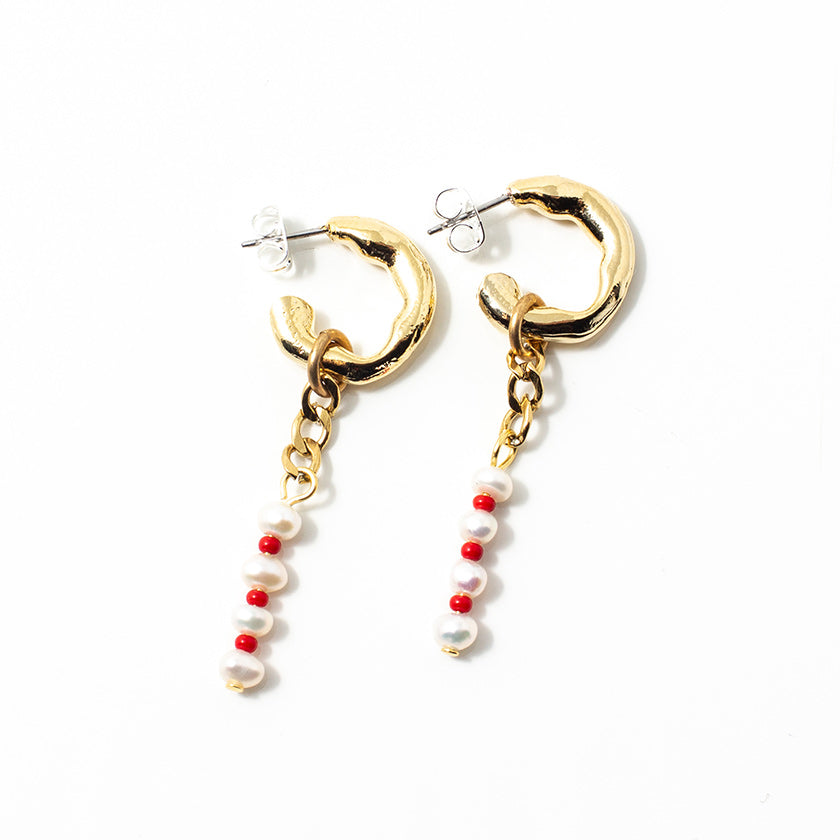 Lobir gold earrings