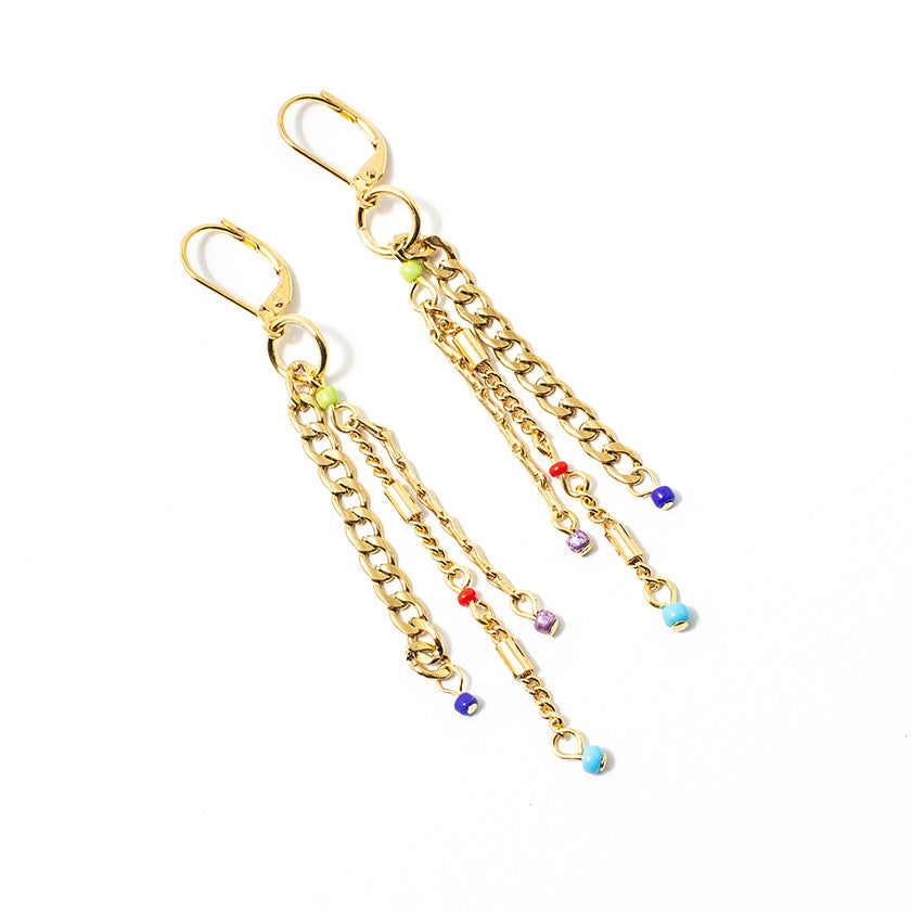 Deve gold earrings