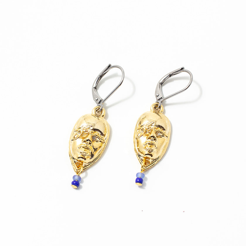 Lamo two-tone earrings