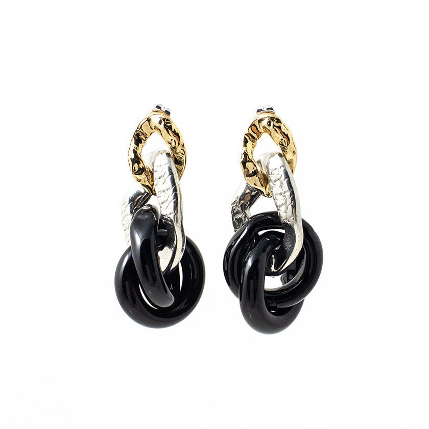 Boucles d'oreilles Souba Deux tons