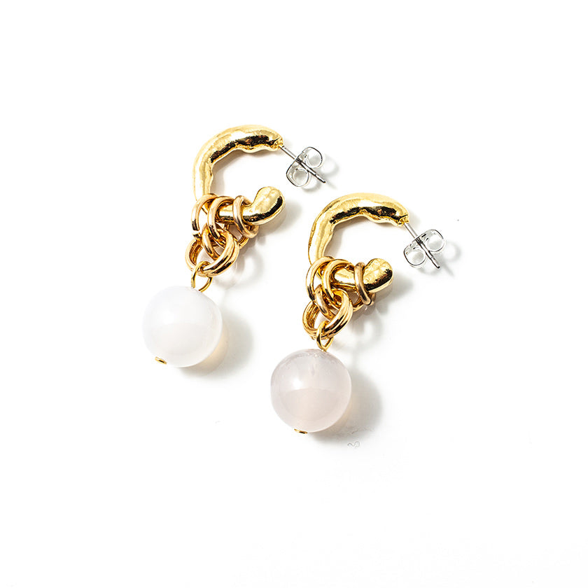 Jomy gold earrings