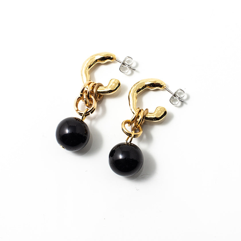 Jomy gold earrings