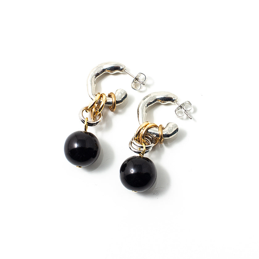 Jomy two-tone earrings