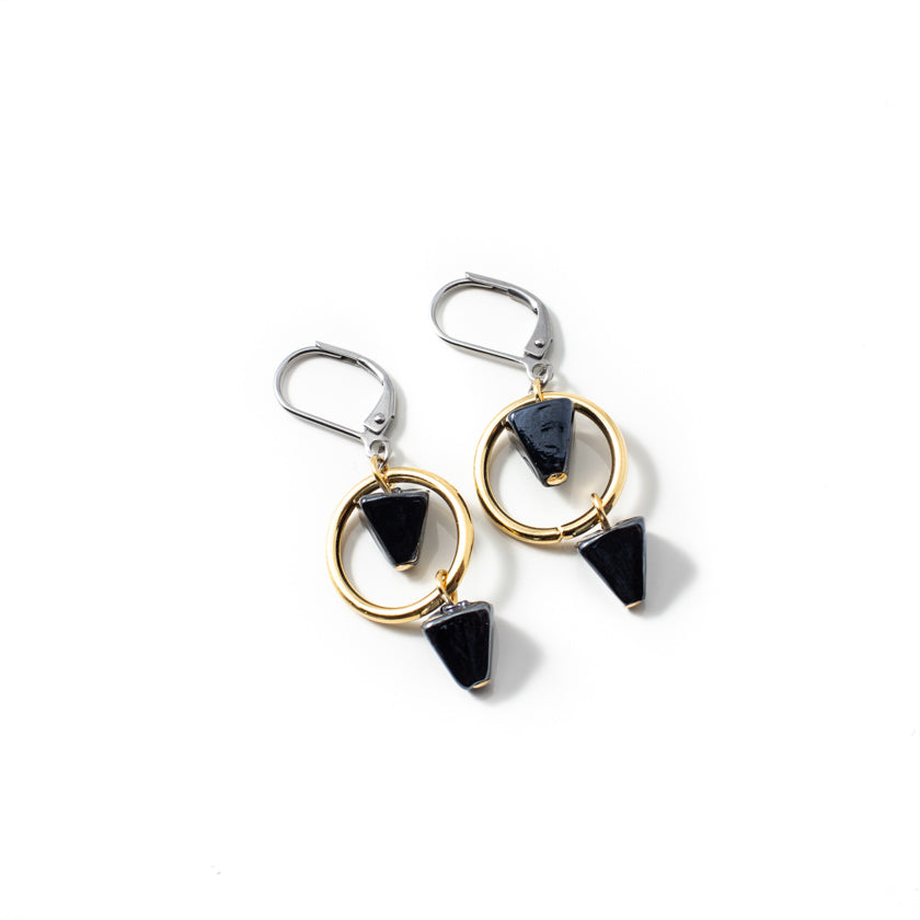 Boucles d'oreilles Jisy Deux tons