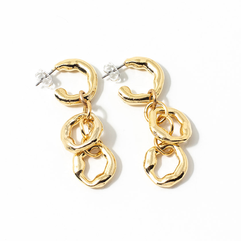 Lolu gold earrings