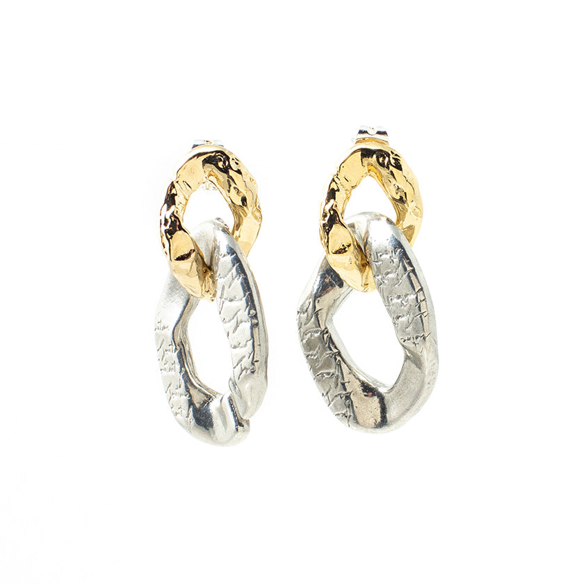 Boucles d'oreilles Mixi Deux tons