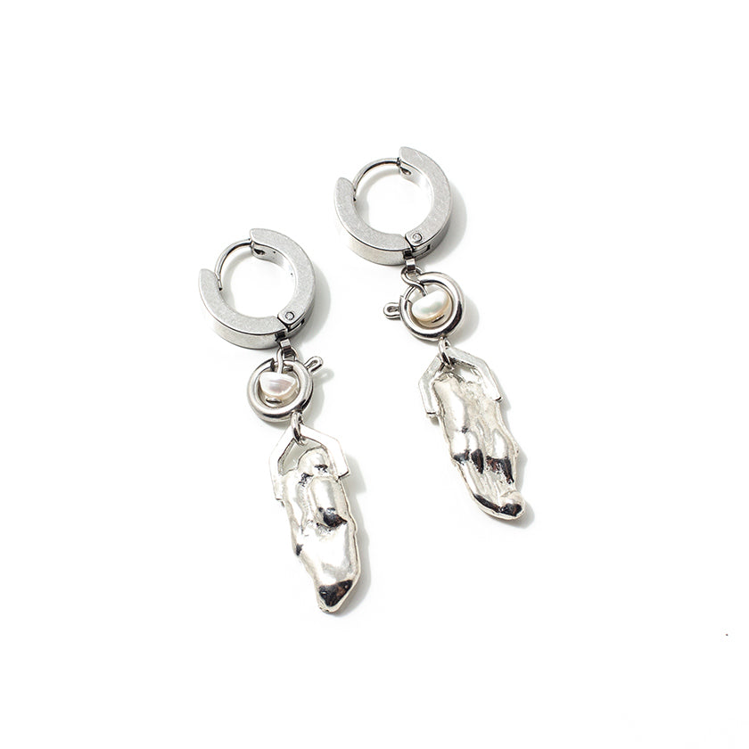 Boucles d'oreilles Naga Argent