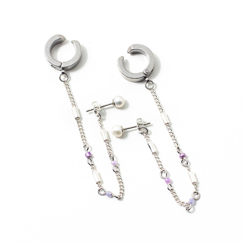 Vuzam silver earrings