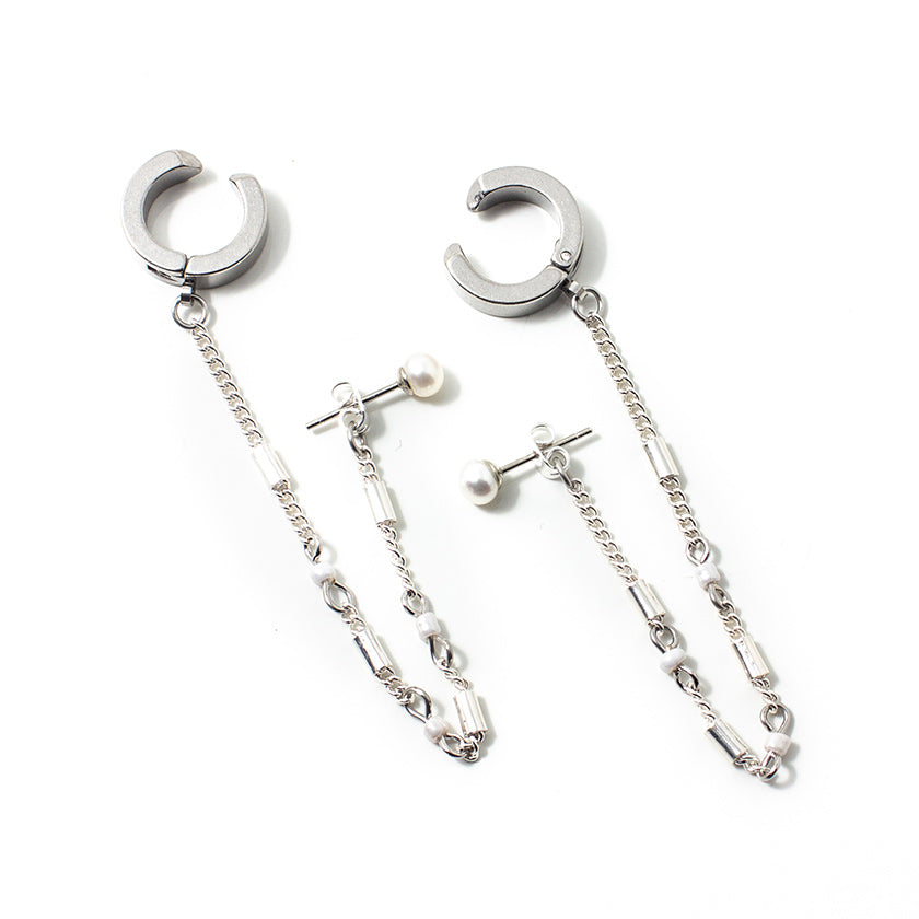 Vuzam silver earrings