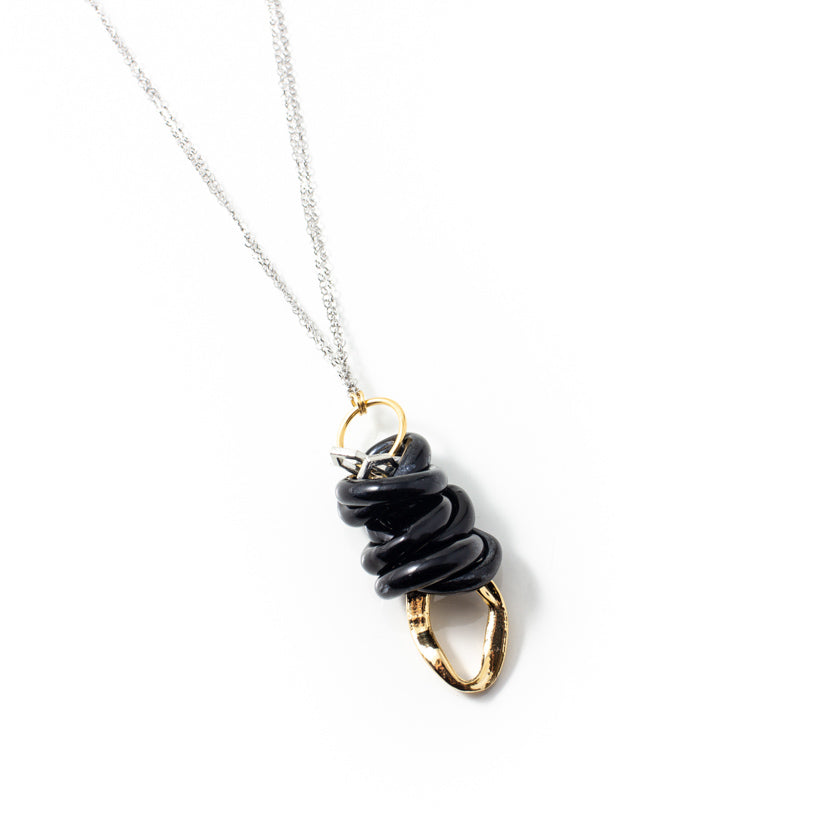 Labrod two-tone necklace
