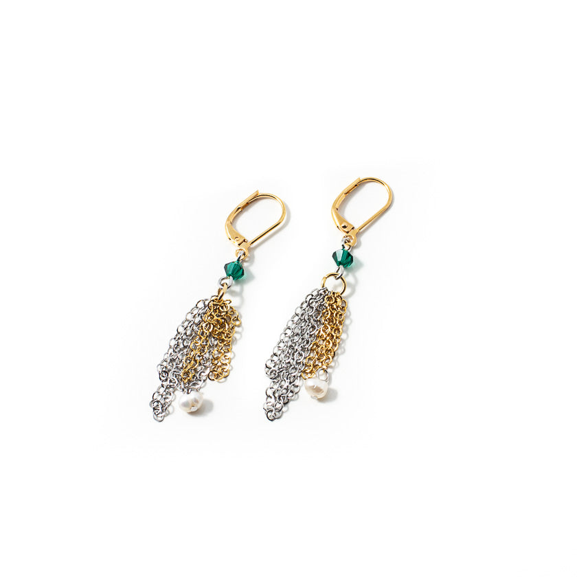 Dafio two-tone earrings