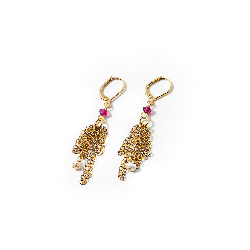 Dafio gold earrings