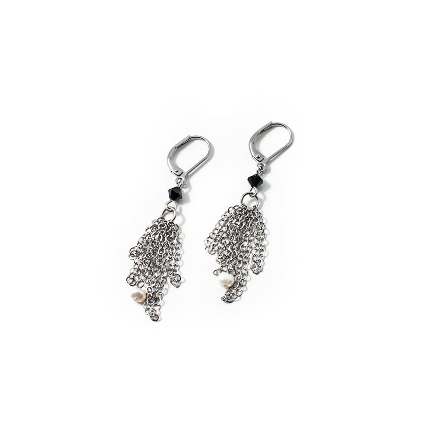 Dafio silver earrings