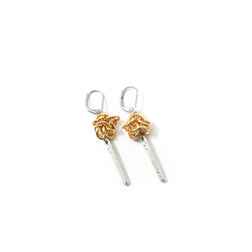 Boucles d'oreilles Elvan Deux tons