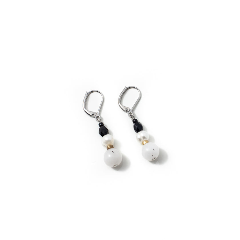 Belen two-tone earrings