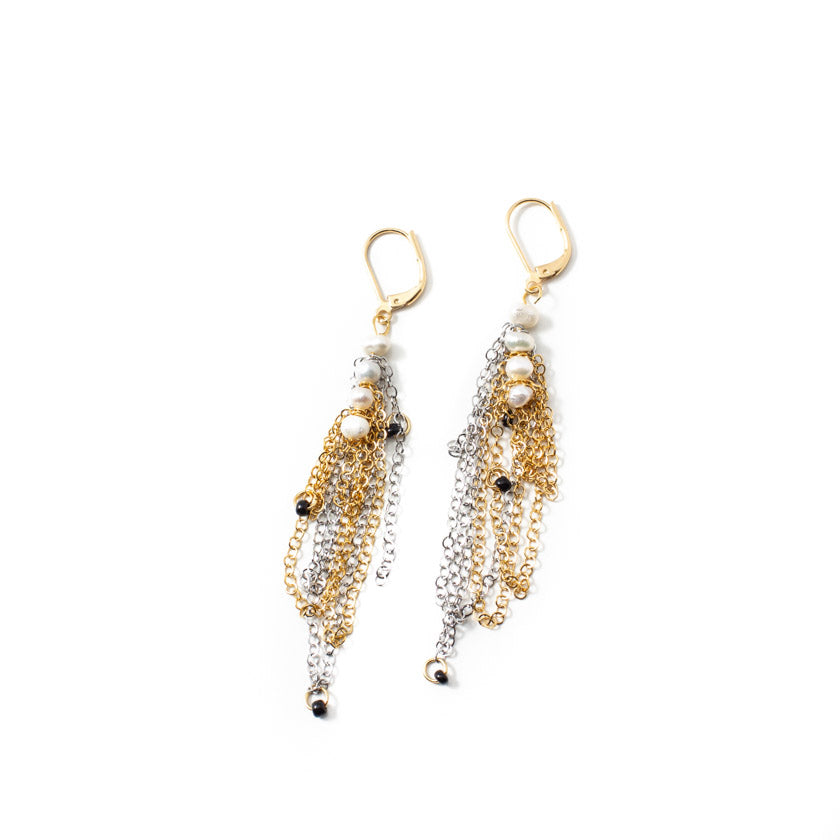 Lekar two-tone earrings