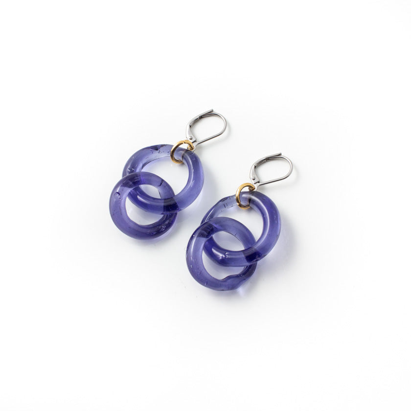 Boucles d'oreilles Ely Deux tons