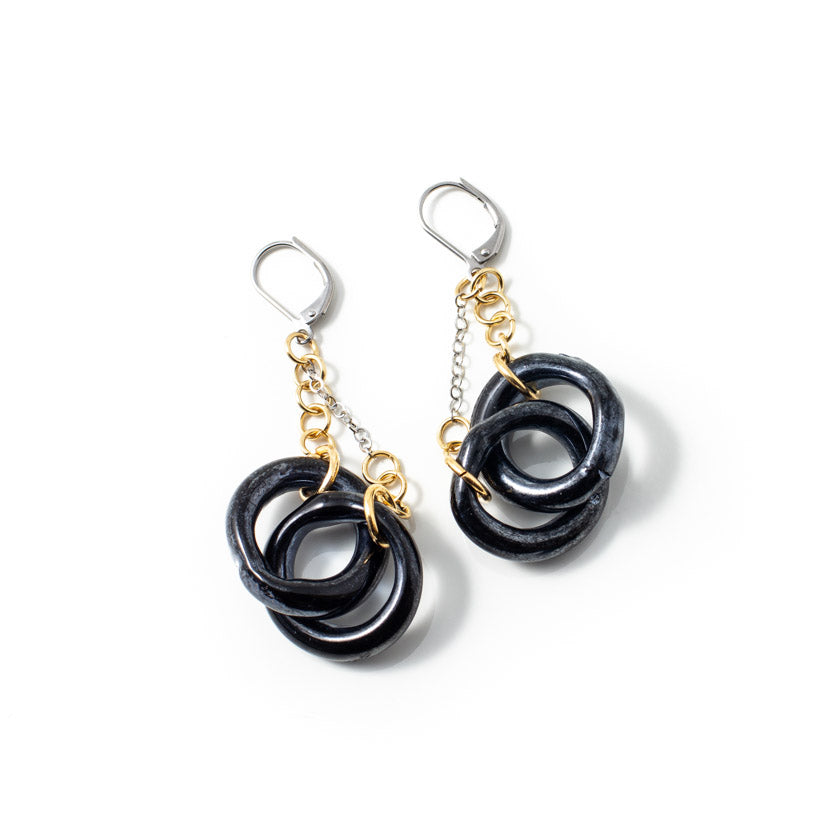 Jarou two-tone earrings