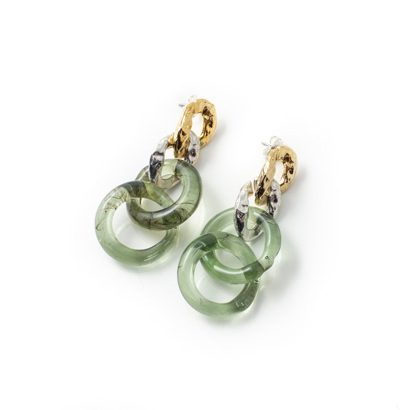 Salor two-tone earrings