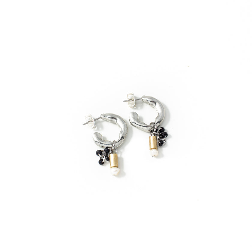 Jaber two-tone earrings