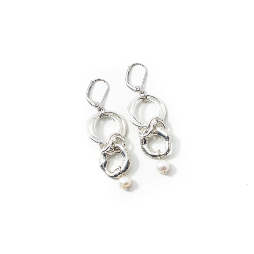 Boucles d'oreilles Manijo Argent