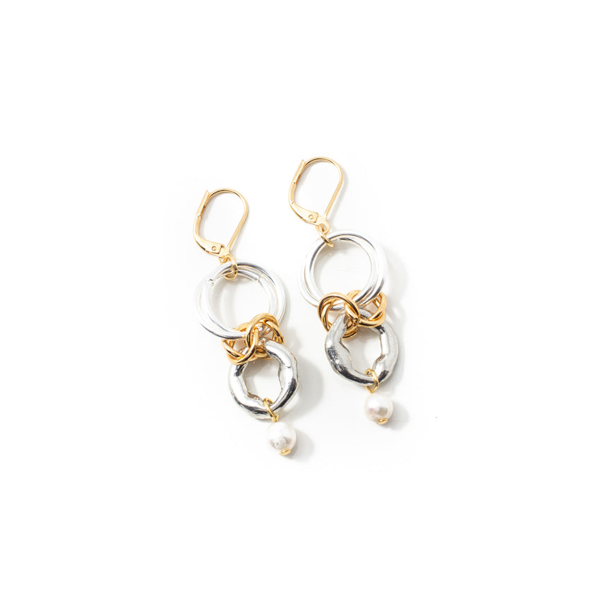 Boucles d'oreilles Manijo Deux tons