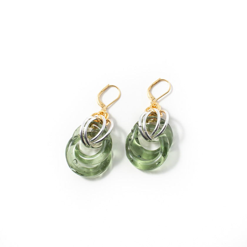 Boucles d'oreilles Sela Deux tons