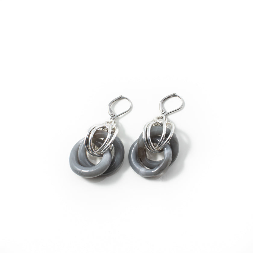 Boucles d'oreilles Sela Argent