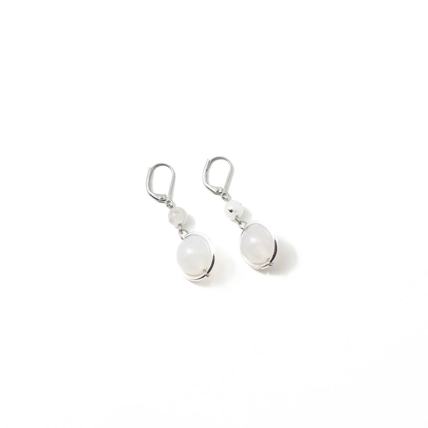 Dael silver earrings