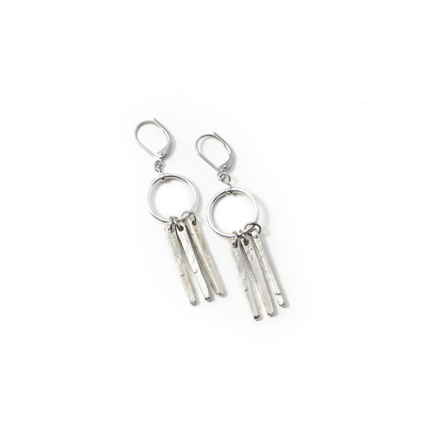 Boucles d'oreilles Luzell Argent