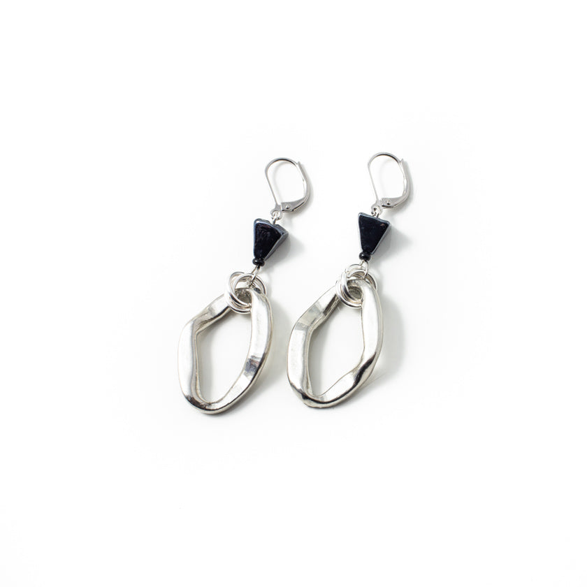 Pome silver earrings