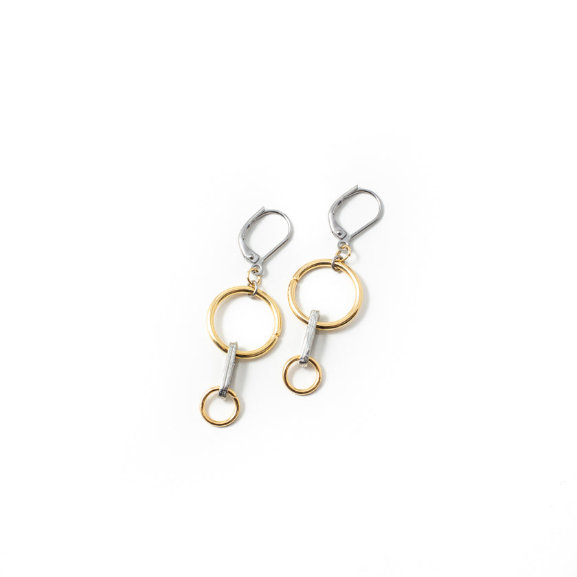 Caery Two-tone Earrings