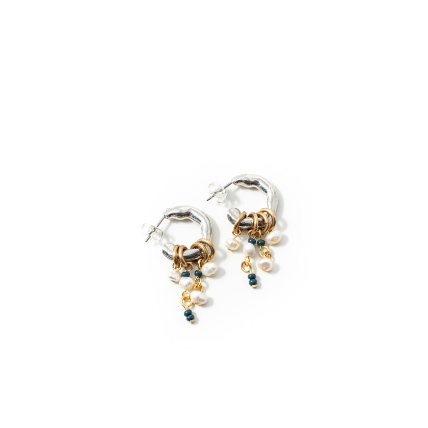 Boucles d'oreilles Lyona Deux tons