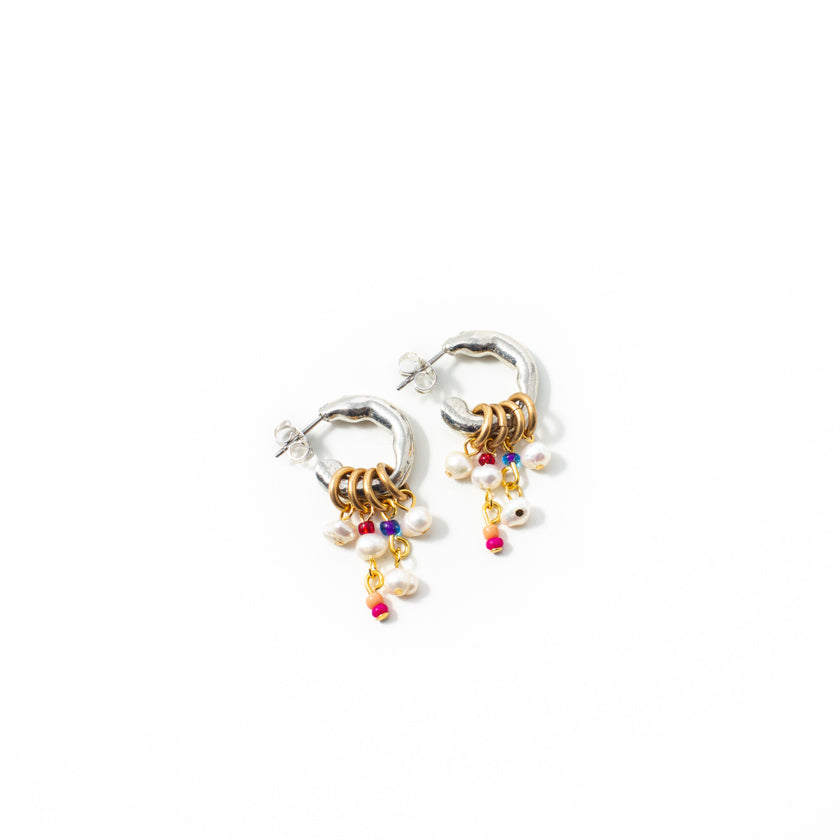 Boucles d'oreilles Lyona Deux tons