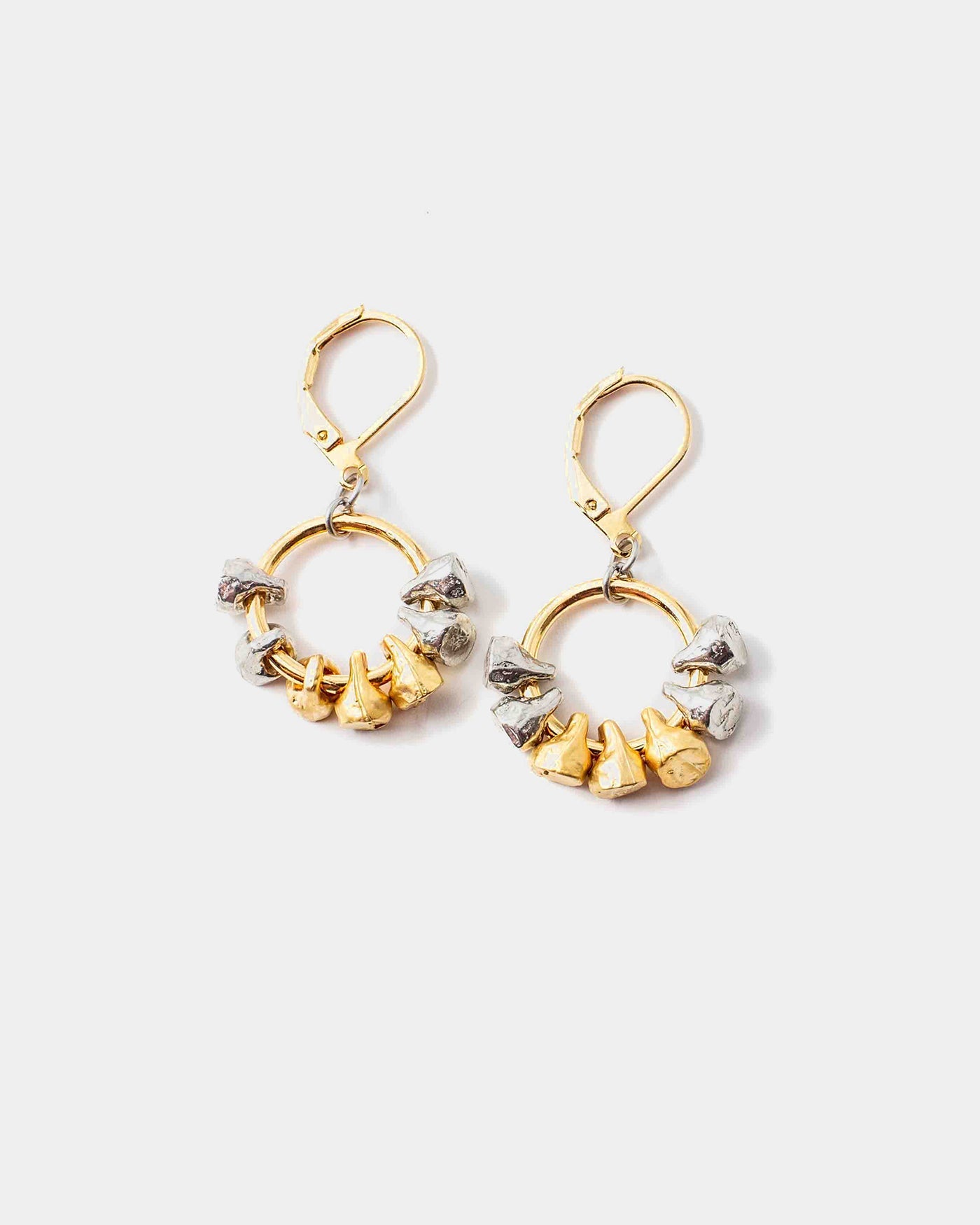 Boucles d'oreilles Paulina Deux tons