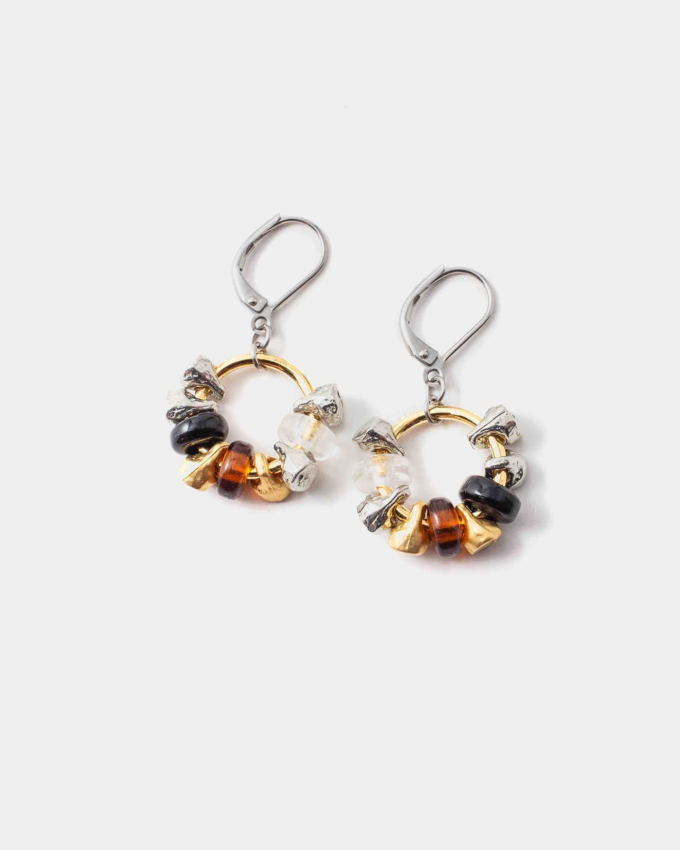 Boucles d'oreilles Paulina Deux tons