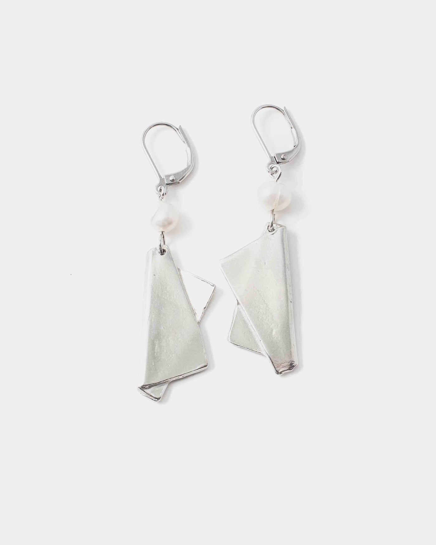 Boucles d'oreilles Étreinte Argent