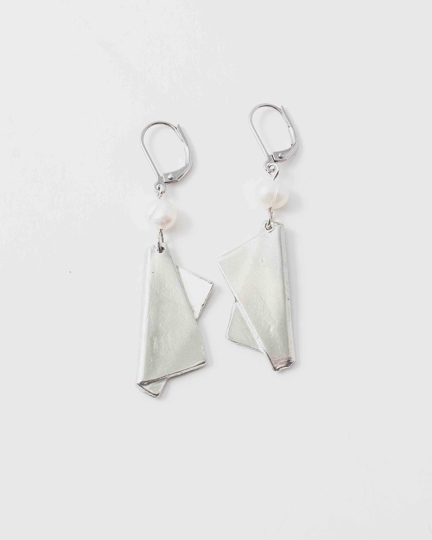 Boucles d'oreilles Étreinte Argent