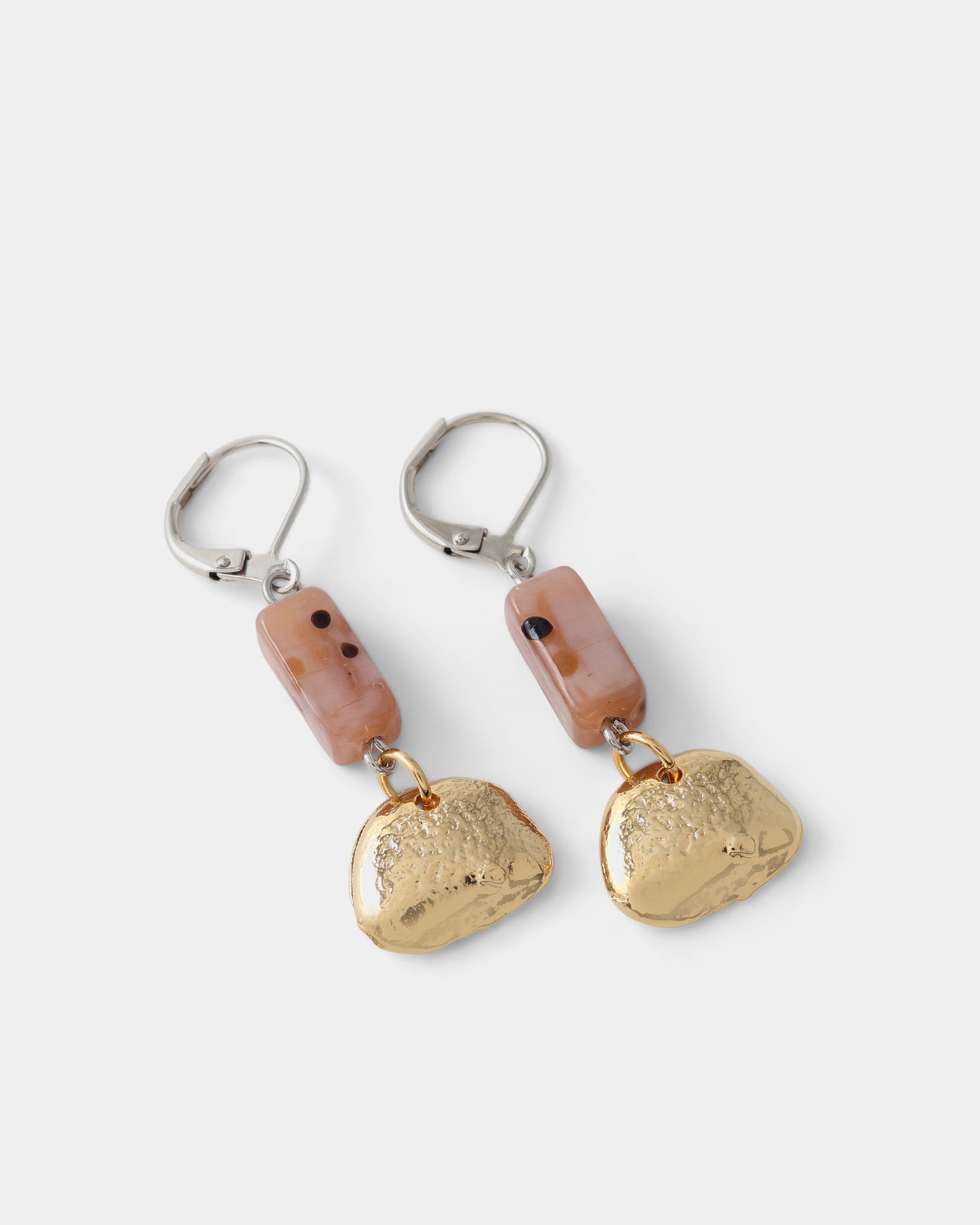 Boucles d'oreilles Eric Deux tons