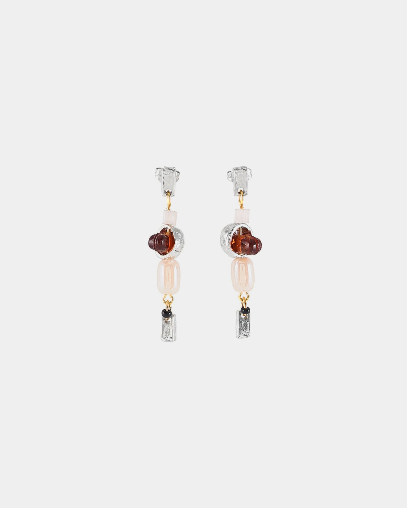 Fossula Two-tone Earrings