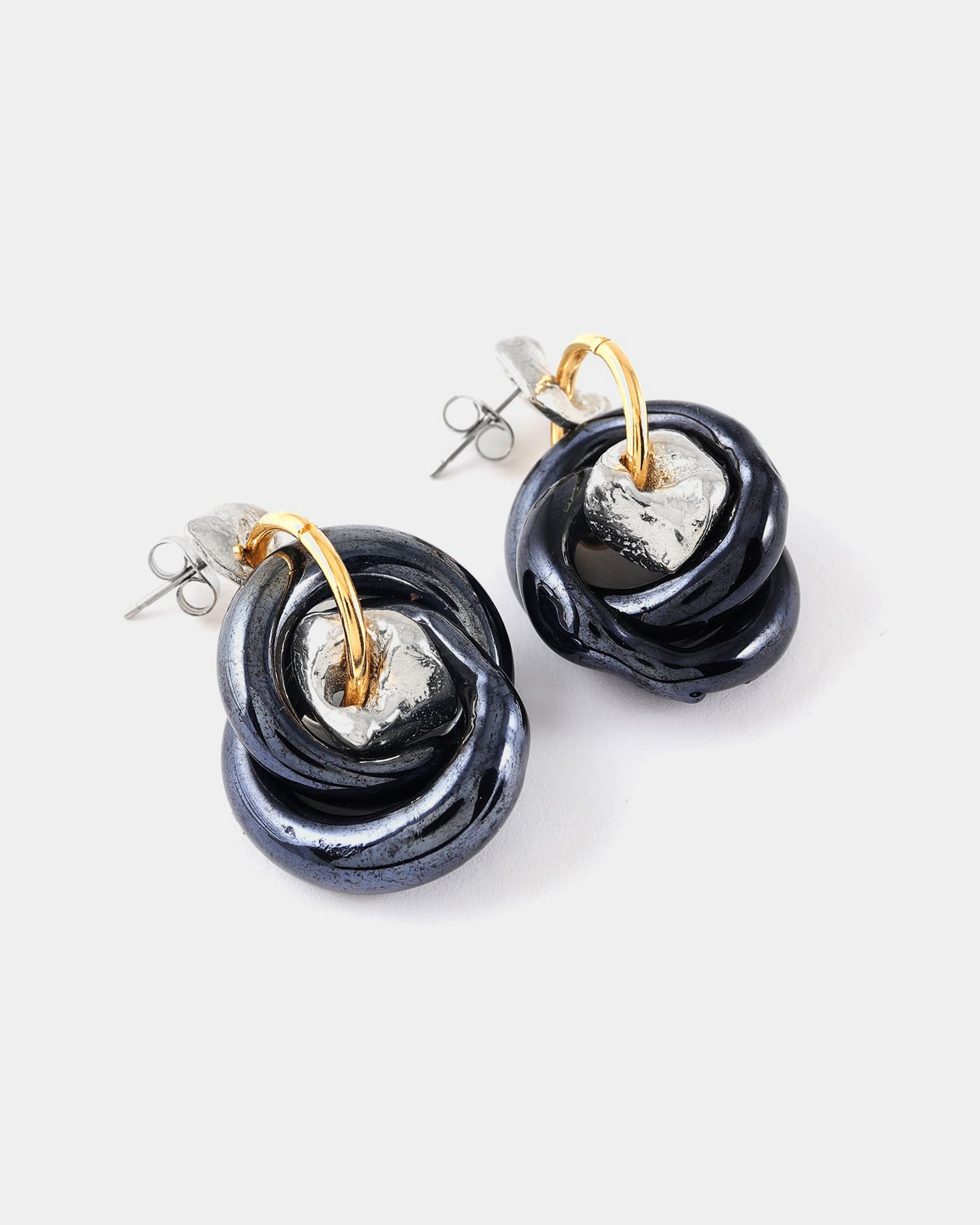 Boucles d'oreilles Ormo Deux tons
