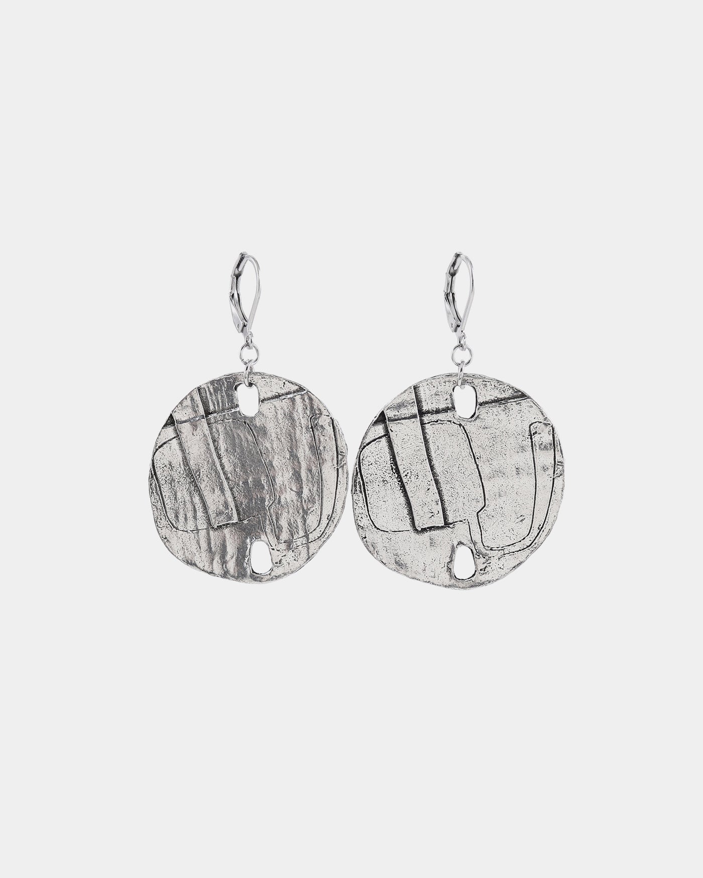 Azize 25 silver earrings