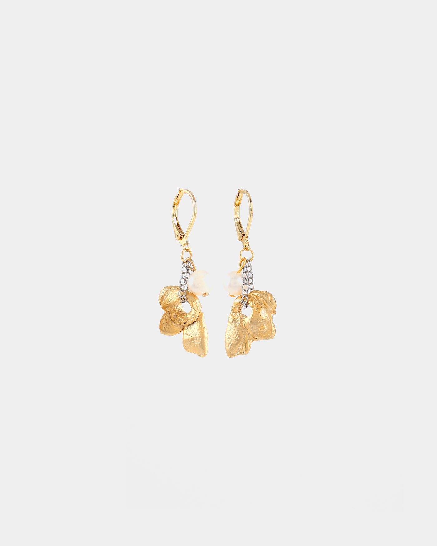 Muscida matt two-tone earrings