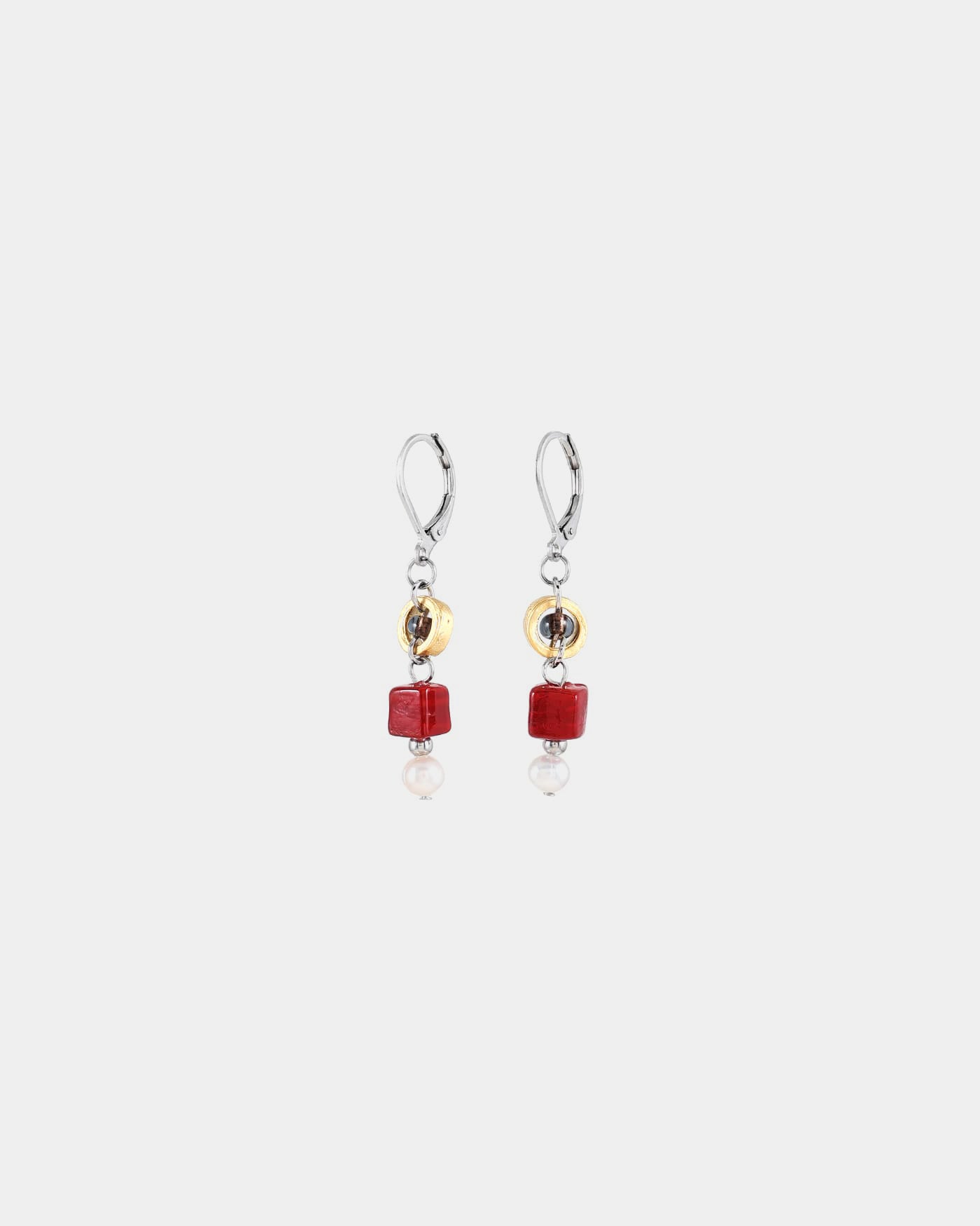 Boucles d'oreilles Fawaris Deux tons